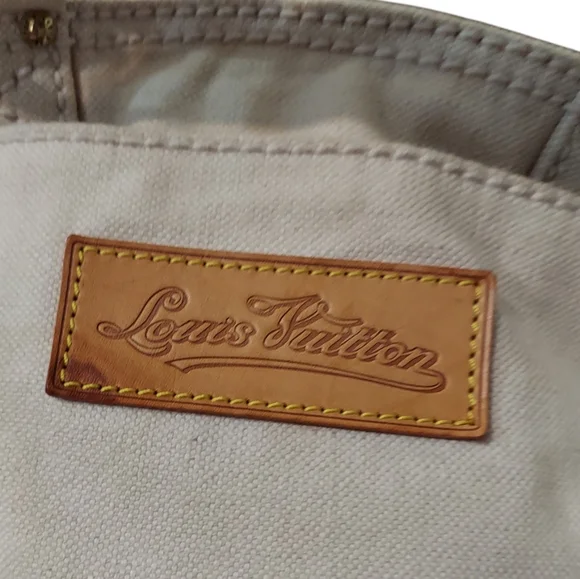 Louis Vuitton Limited Edition Globe Shopper Cabas Canvas Tote Bag Gently Loved - Picture 9 of 15